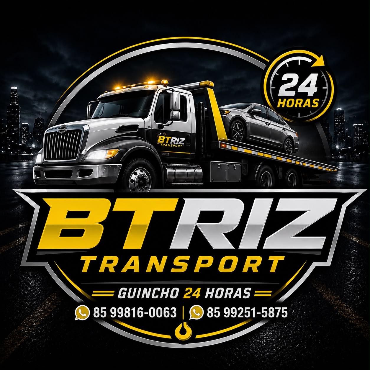 Btriz Transporte, guincho disponível 24 horas